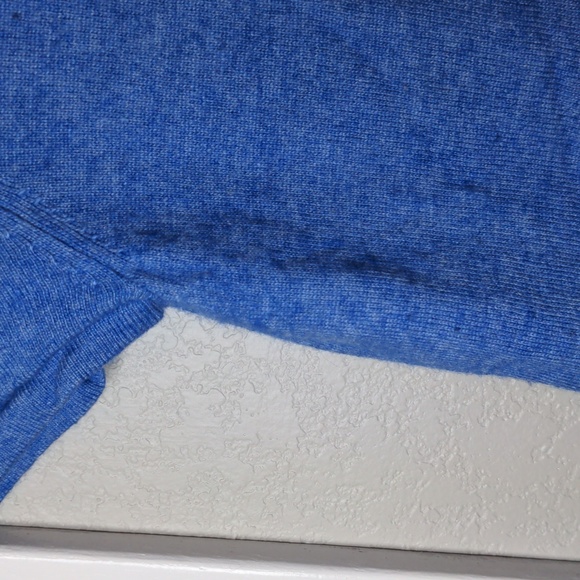 J Crew Factory Blue Wool Mix Short Sleeve Sweater, size small - Picture 4 of 9